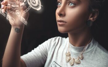 photo of woman wearing turtleneck top